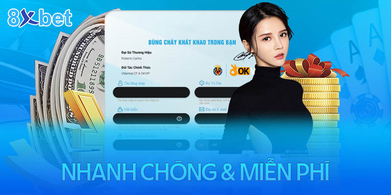 Đăng ký 8XBet - Tặng ngay 125k trải nghiệm cá cược