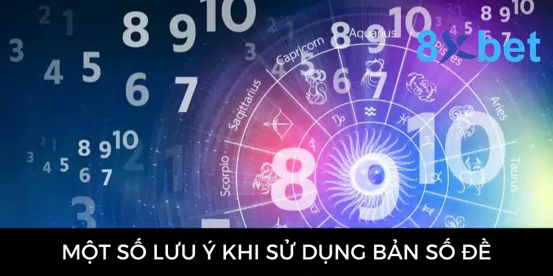 Một số lưu ý khi sử dụng bản số đề 